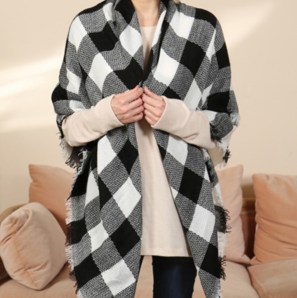 TARTAN Checkered BLANKET SCARF - Picture 2 of 6